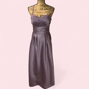 D’Zage Elegant Strapless Purple Dress Sz 6 with pockets prom evening wedding